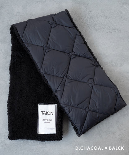 [TAION] リバーシブルダウンマフラー(TAION-R201CL）