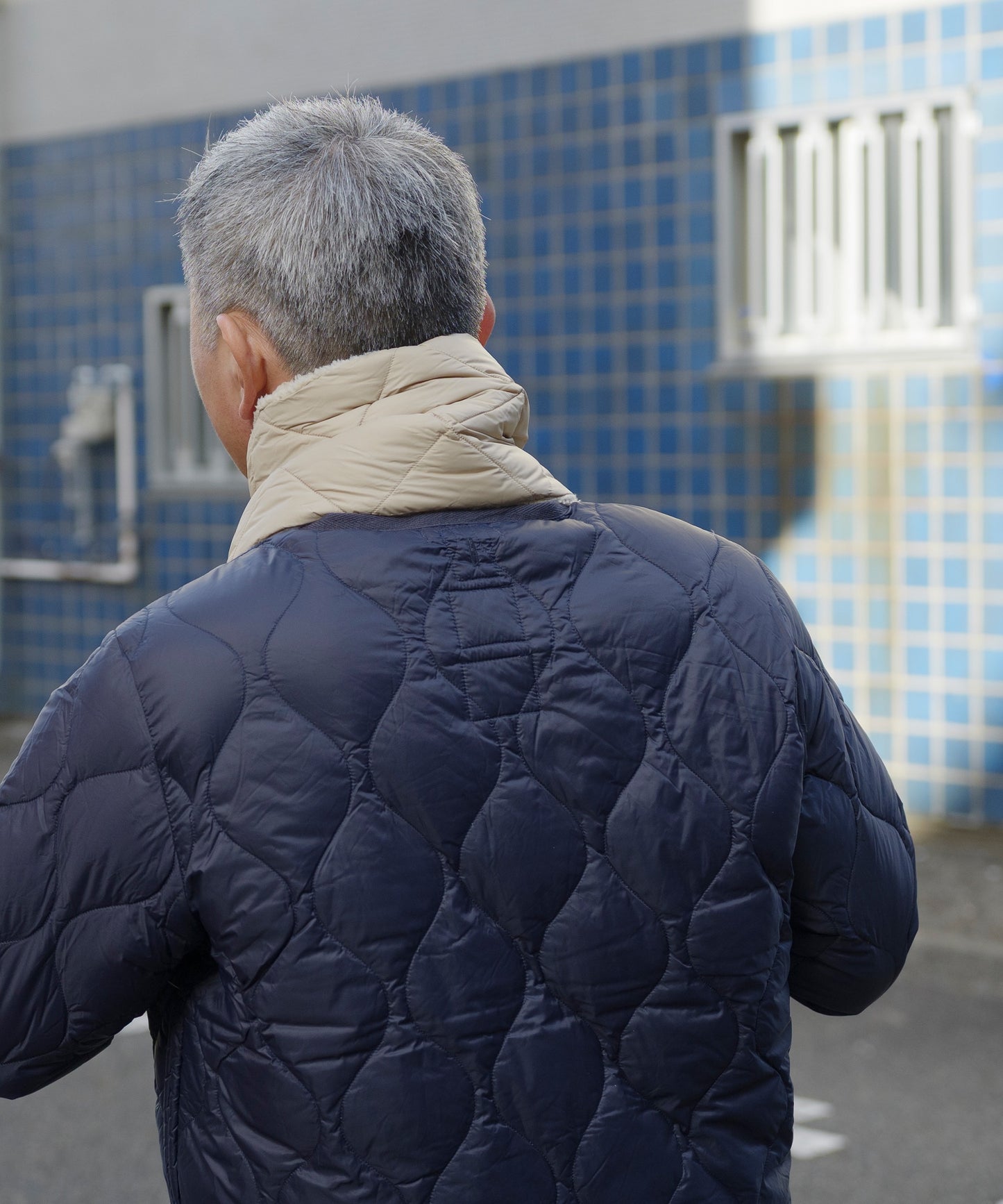 [TAION] リバーシブルダウンマフラー(TAION-R201CL）