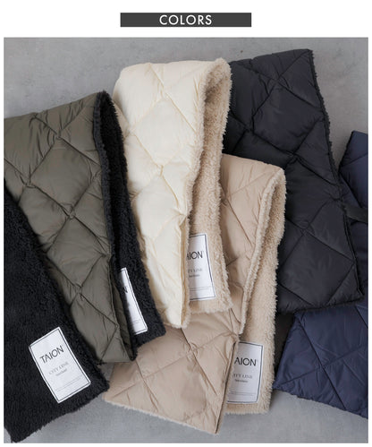 [TAION] リバーシブルダウンマフラー(TAION-R201CL）