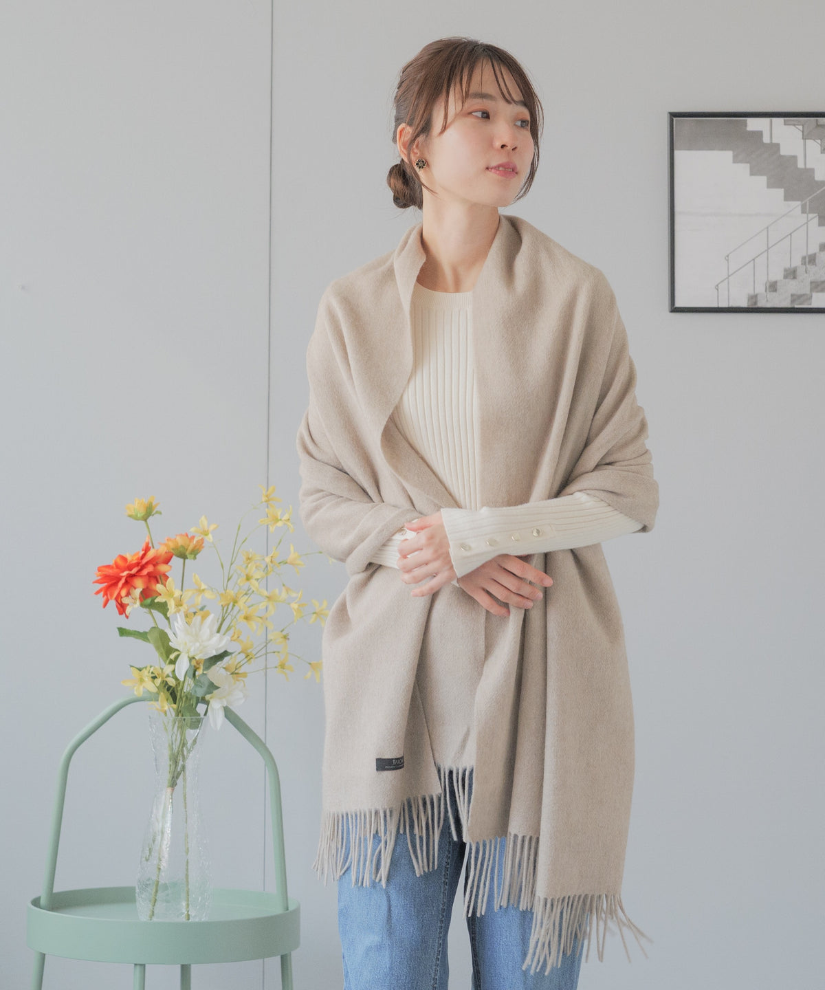 【UNISEX】シティ カシミヤストール(TAION-CMSTCI)