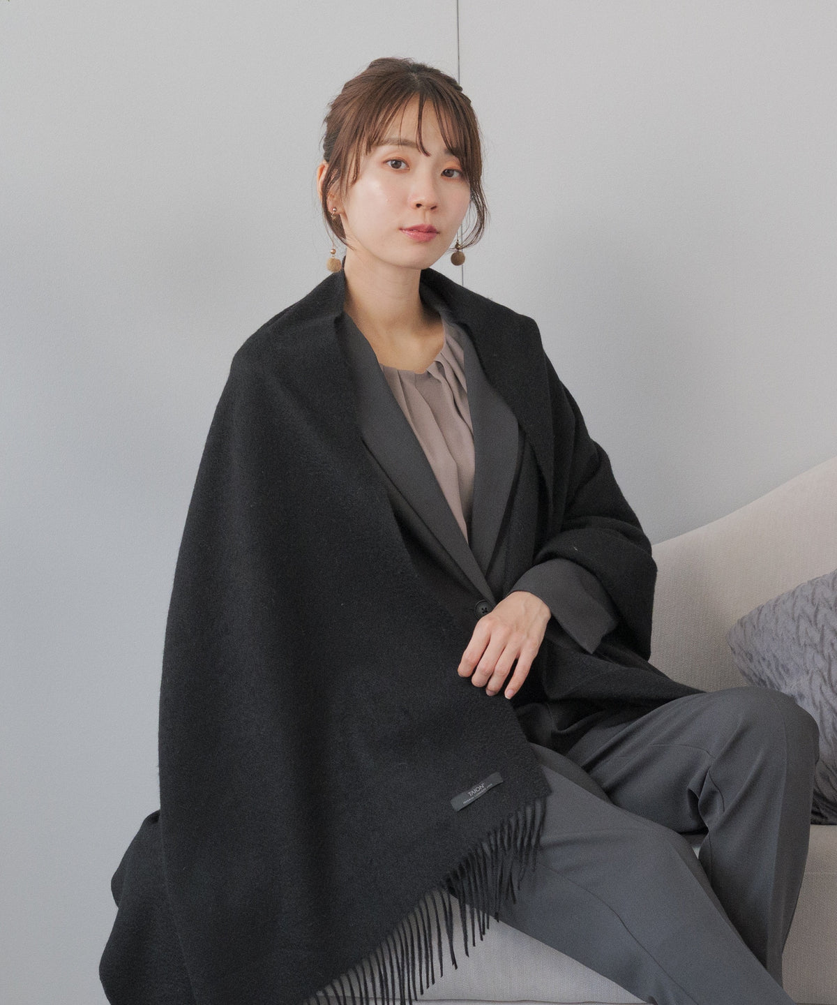 【UNISEX】シティ カシミヤストール(TAION-CMSTCI)