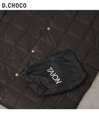 [TAION] Vネックボタン インナーダウンベスト(TAION-001)