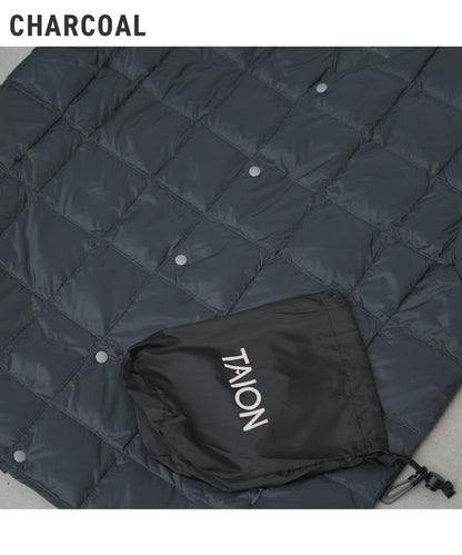 [TAION] Vネックボタン インナーダウンベスト(TAION-001)