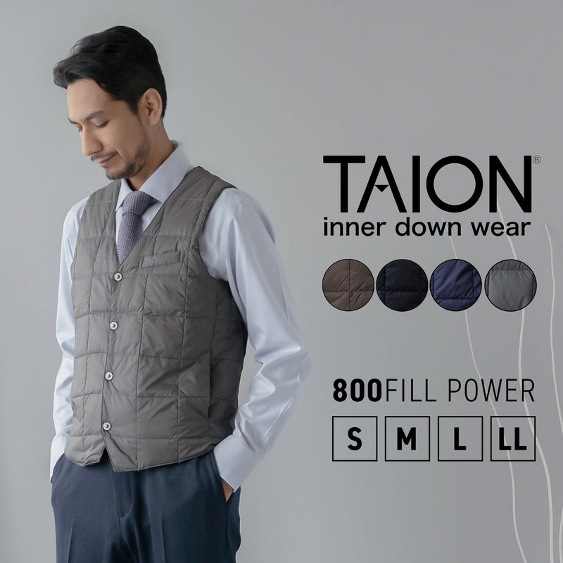 ベーシック Vネック ボタンダウジレ（TAION-003)